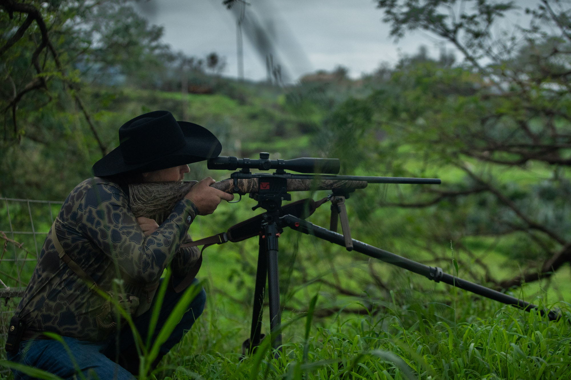 Daniel Jacintho hunts axis deer on his ranch.